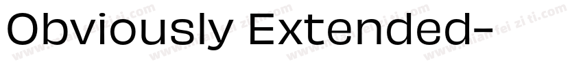 Obviously Extended字体转换